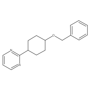 2-(4-Phenylmethoxycyclohexyl)pyrimidine Structure