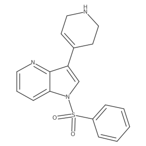 1-(Phenylsulfonyl)-3-(1,2,3,6-tetrahydro-4-pyridinyl)-1H-pyrrolo[3,2-b]pyridine结构式