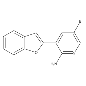 3-(2-Benzofuranyl)-5-bromo-2-pyridinamine Structure
