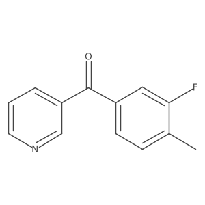 3-(3-Fluoro-4-methylbenzoyl)pyridine Structure