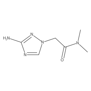 2-(3-amino-1H-1,2,4-triazol-1-yl)-N,N-dimethylacetamide结构式