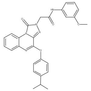2-[4-(4-isopropylphenoxy)-1-oxo[1,2,4]triazolo[4,3-a]quinoxalin-2(1H)-yl]-N-(3-methoxyphenyl)acetamide Structure