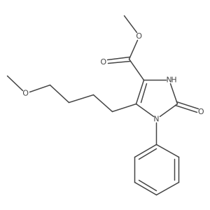 methyl 5-(4-methoxybutyl)-2-oxo-1-phenyl-2,3-dihydro-1H-imidazole-4-carboxylate结构式