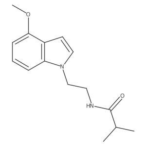 N-[2-(4-methoxy-1H-indol-1-yl)ethyl]-2-methylpropanamide Structure