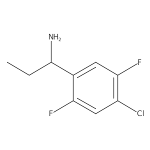 (R)-1-(4-Chloro-2,5-difluorophenyl)propan-1-amine Structure