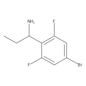 (R)-1-(4-Bromo-2,6-difluorophenyl)propan-1-amine结构式