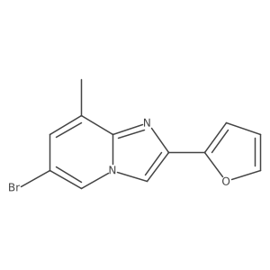 6-Bromo-2-(furan-2-yl)-8-methylimidazo[1,2-a]pyridine Structure