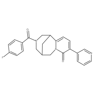 (1R,9S)-11-(4-Fluorobenzoyl)-5-pyridin-3-yl-7,11-diazatricyclo[7.3.1.02,7]trideca-2,4-dien-6-one结构式