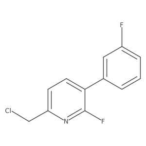 6-(Chloromethyl)-2-fluoro-3-(3-fluorophenyl)pyridine Structure
