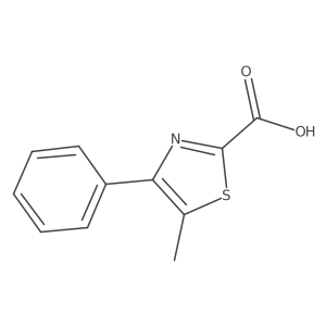 5-Methyl-4-phenyl-1,3-thiazole-2-carboxylic acid Structure