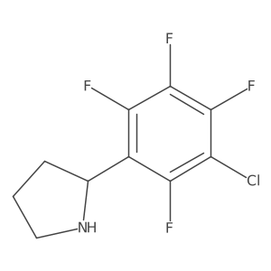 (2S)-2-(3-Chloro-2,4,5,6-tetrafluorophenyl)pyrrolidine结构式
