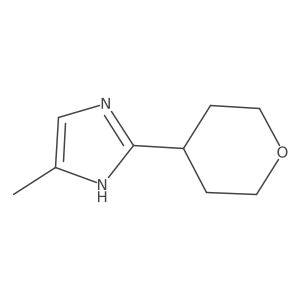 5-Methyl-2-(tetrahydro-2H-pyran-4-yl)-1H-imidazole结构式