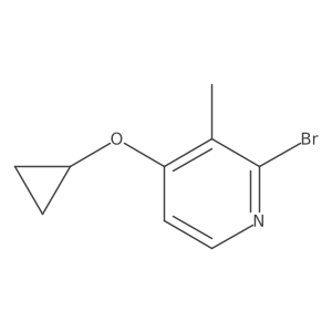 2-Bromo-4-cyclopropoxy-3-methylpyridine Structure