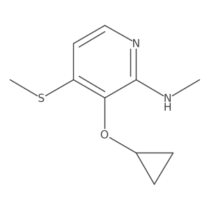 3-Cyclopropoxy-N-methyl-4-(methylthio)pyridin-2-amine Structure