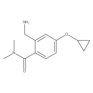 2-(Aminomethyl)-4-cyclopropoxy-N,N-dimethylbenzamide Structure