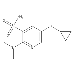 5-Cyclopropoxy-2-(dimethylamino)pyridine-3-sulfonamide Structure