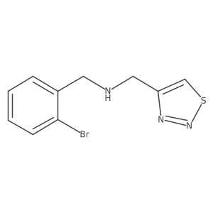 1-(2-bromophenyl)-N-(thiadiazol-4-ylmethyl)methanamine结构式
