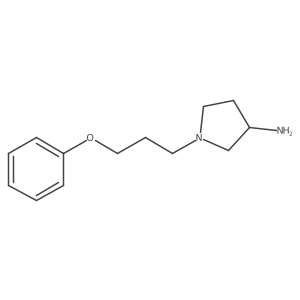 1-(3-Phenoxypropyl)pyrrolidin-3-amine结构式