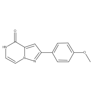 2-(4-methoxyphenyl)pyrazolo[1,5-a]pyrazin-4(5H)-one结构式