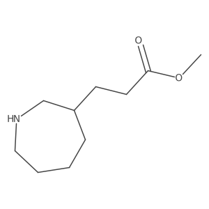 Methyl 3-(azepan-3-yl)propanoate结构式