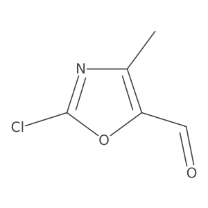 2-Chloro-4-methyl-1,3-oxazole-5-carbaldehyde结构式