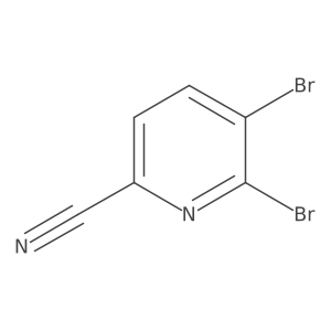 5,6-Dibromopicolinonitrile结构式