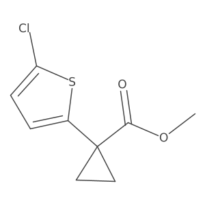 Methyl 1-(5-chloro-2-thienyl)cyclopropanecarboxylate Structure