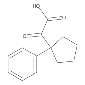 Oxo-(1-phenyl-cyclopentyl)-acetic acid结构式
