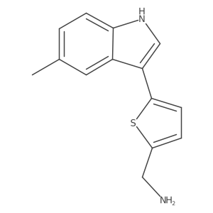 (5-(5-Methyl-1H-indol-3-yl)thiophen-2-yl)methanamine Structure