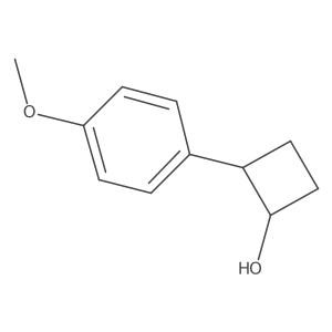 2-(4-Methoxyphenyl)cyclobutan-1-ol结构式
