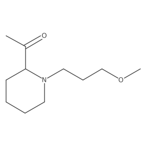 1-[1-(3-Methoxypropyl)piperidin-2-yl]ethan-1-one Structure