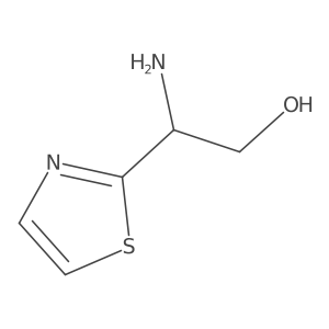 (s)-2-Amino-2-(thiazol-2-yl)ethanol结构式