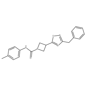 3-(3-benzyl-1,2,4-oxadiazol-5-yl)-N-(p-tolyl)azetidine-1-carboxamide Structure