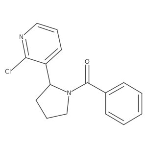 (2-(2-Chloropyridin-3-yl)pyrrolidin-1-yl)(phenyl)methanone结构式