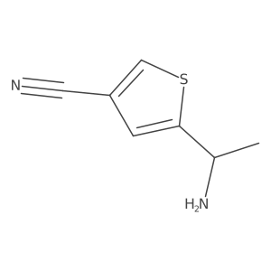 5-[(1r)-1-Aminoethyl]thiophene-3-carbonitrile结构式
