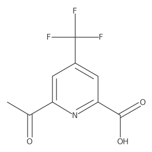 6-Acetyl-4-(trifluoromethyl)pyridine-2-carboxylic acid Structure