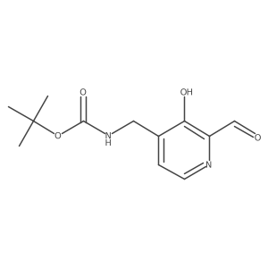 Tert-butyl (2-formyl-3-hydroxypyridin-4-YL)methylcarbamate结构式