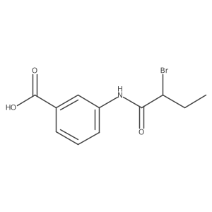 3-[(2-Bromobutanoyl)amino]benzoic acid Structure