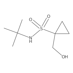 N-(tert-butyl)-1-(hydroxymethyl)cyclopropane-1-sulfonamide Structure