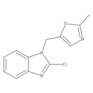 2-chloro-1-[(2-methyl-5-oxazolyl)methyl]-1H-benzimidazole Structure