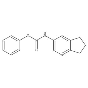 phenyl 6,7-dihydro-5H-cyclopenta[b]pyridin-3-ylcarbamate结构式