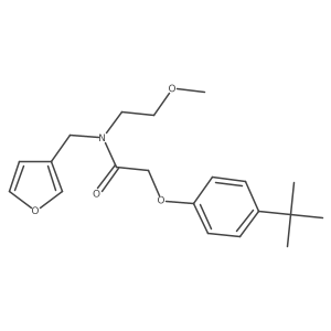 2-(4-(tert-butyl)phenoxy)-N-(furan-3-ylmethyl)-N-(2-methoxyethyl)acetamide Structure