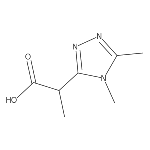 2-(4,5-dimethyl-1,2,4-triazol-3-yl)propanoic acid Structure
