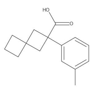 2-(M-tolyl)spiro[3.3]heptane-2-carboxylic acid Structure