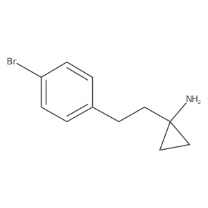 1-[2-(4-Bromophenyl)ethyl]cyclopropan-1-amine结构式