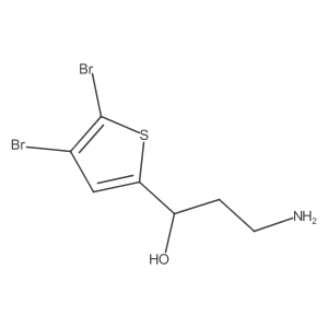3-Amino-1-(4,5-dibromothiophen-2-yl)propan-1-ol Structure