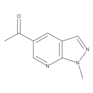 1-(1-Methyl-1H-pyrazolo[3,4-b]pyridin-5-yl)ethan-1-one结构式