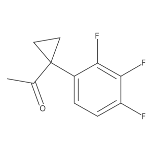 1-[1-(2,3,4-Trifluorophenyl)cyclopropyl]ethan-1-one结构式
