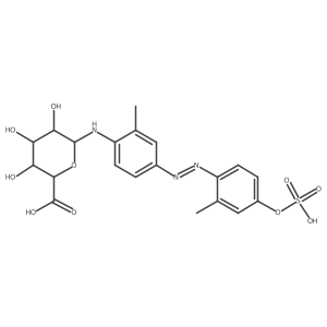 4'-O-Sulfate-o-aminoazotoluene N-glucuronide结构式