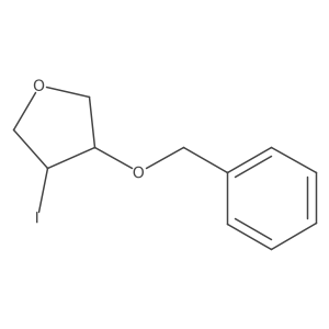 Furan, tetrahydro-3-iodo-4-(phenylmethoxy)-, (3R-trans)-结构式